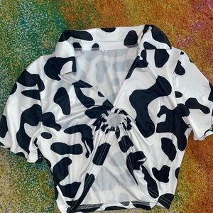 Mooo Crop Top